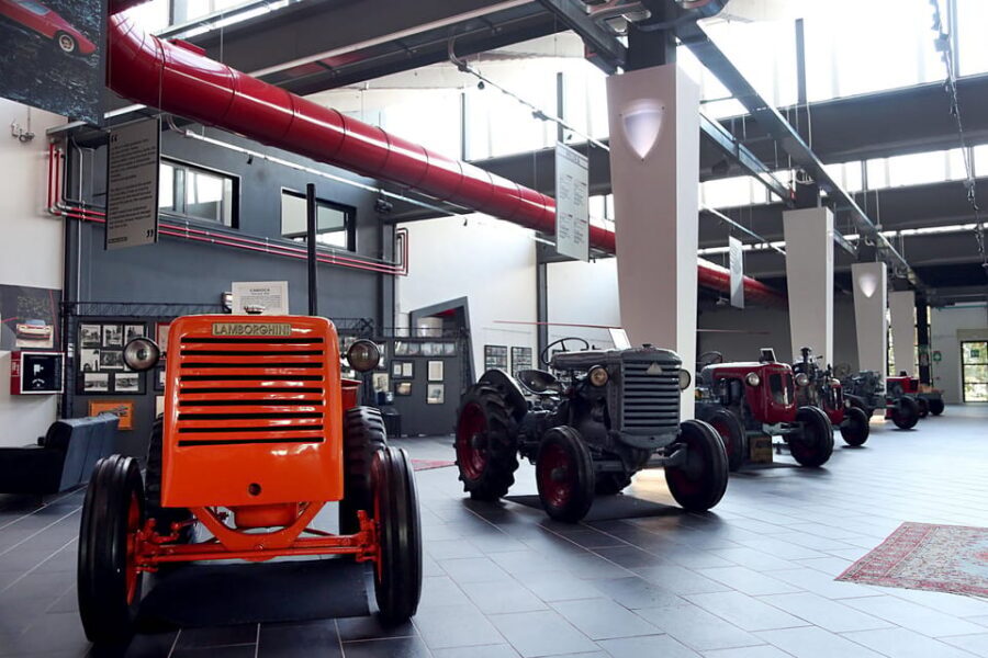 Bologna: Ferruccio Lamborghini Museum Entry Ticket - More than cars: helicopter prototype and the Fast 45 Diablo boat