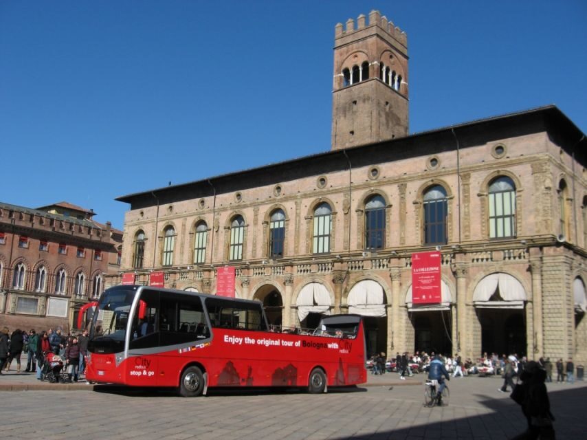 Bologna: Open Bus City Tour and Local Food Tasting - The hop-on stops: what each one is good for