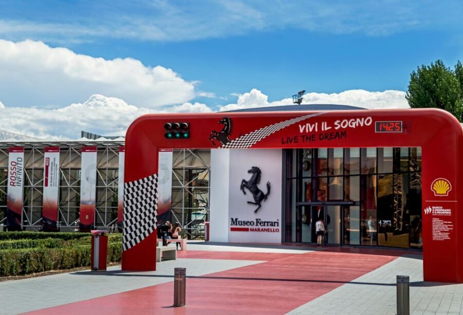 From Bologna: Balsamic Vinegar, Pavarotti and Ferrari Tour - Ferrari at the Cittadella Ferrari Museum in Maranello